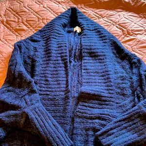 Marine blue Lou & Grey XS/S woolblend cocoon cardigan